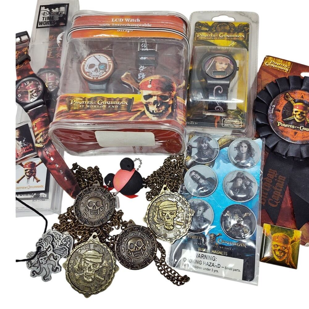 Pirates of the Caribbean Bundle: Watches, Medallions & More - AS IS!